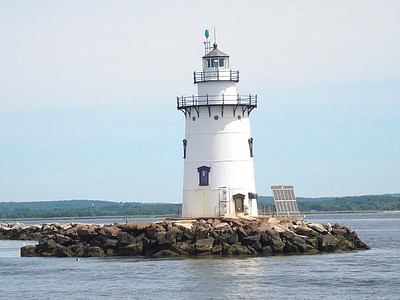 white lighthouse during daytime thumbnail