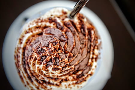 coffee, cream, spoon, cocoa thumbnail