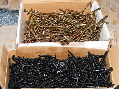 gray and black screw lot with boxes thumbnail