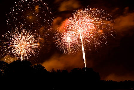 fireworks in the night sky thumbnail