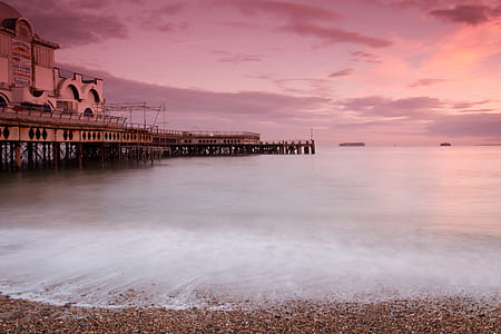 body of water beside pier thumbnail