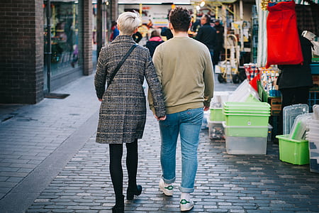 city, road, man, couple thumbnail
