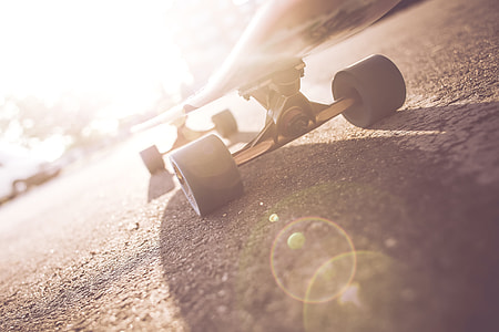 Longboard Truck & Wheels Close Up thumbnail
