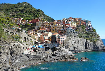 assorted-color concrete houses during daytime thumbnail