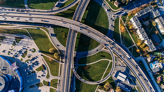 Aerial Photography of Concrete Bridge thumbnail