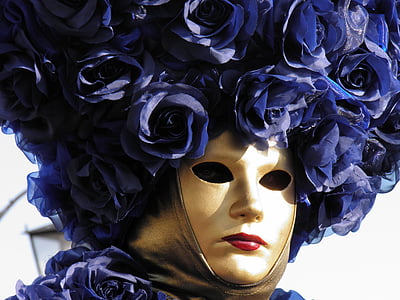 blue floral headdress thumbnail