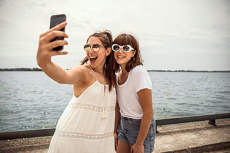 Beach Boardwalk Selfie Photo thumbnail