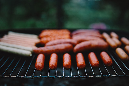 Sausages on the grill thumbnail