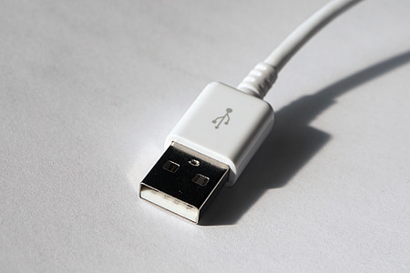 white USB cable thumbnail