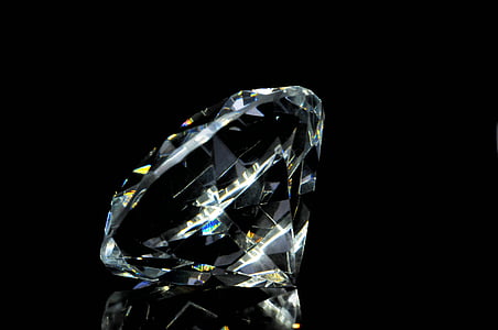 macro photography of clear gemstone thumbnail
