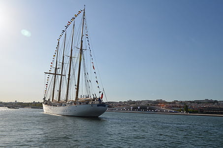 white sailboat on water thumbnail