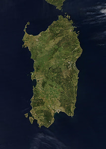 Satellite Image of Sardinia thumbnail