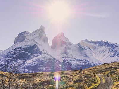 landscape photo of mountain covered by snow thumbnail
