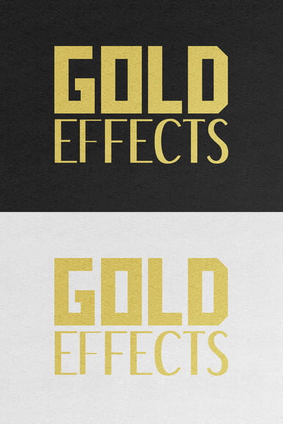 Gold text effects psd file