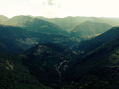 aerial view photography of mountains at daytime thumbnail