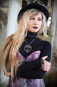 woman wearing Halloween-themed costume thumbnail