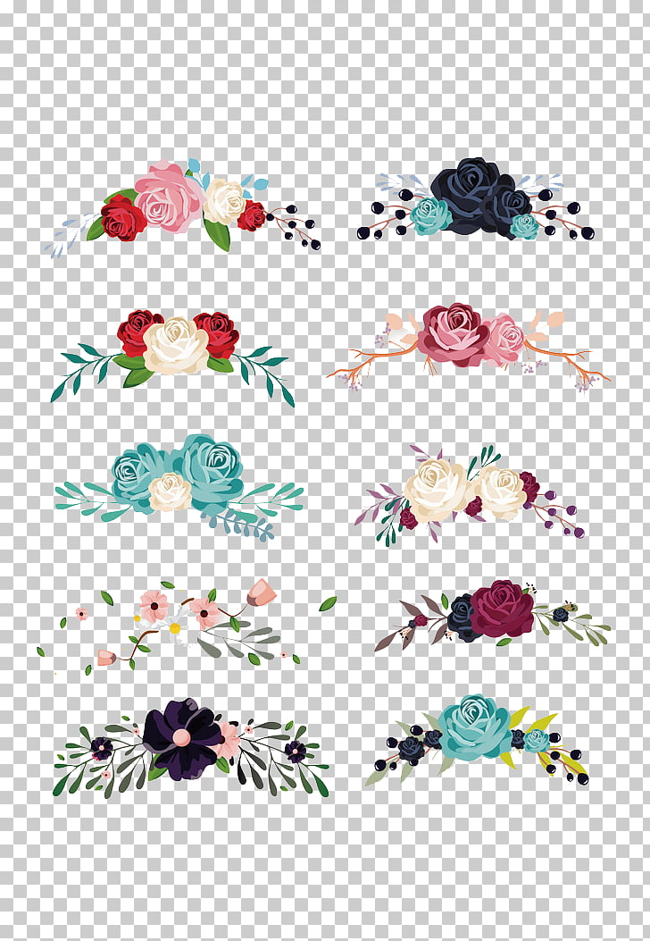 Flower Euclidean , Floral decoration collection material, illustration of flowers PNG clipart