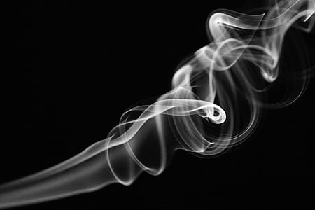 white smoke in black room thumbnail