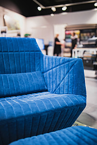 Soft blue sofa thumbnail