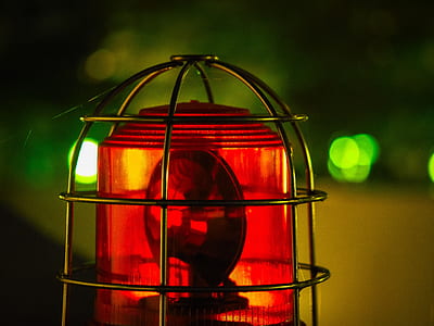 shallow focus photography red bacon light thumbnail