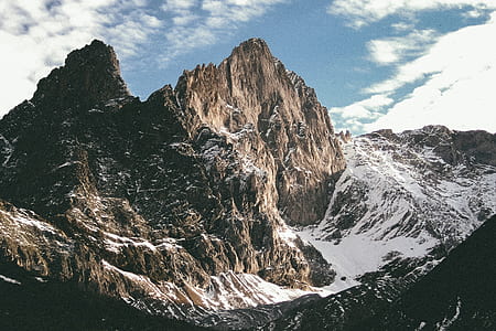 landscape photography of snow covered mountain thumbnail