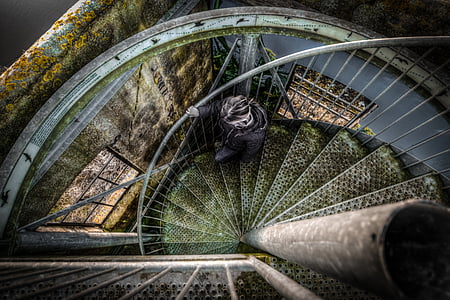 person on gray stairs thumbnail