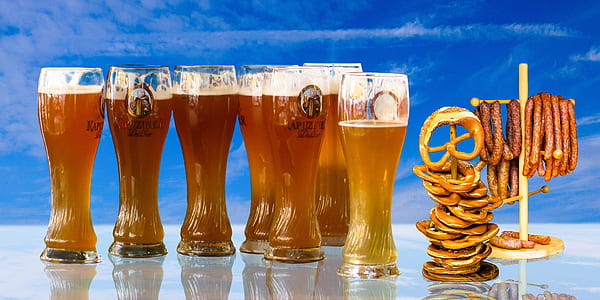 several pilsner glasses thumbnail