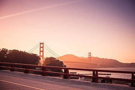 Stunning Golden Gate Bridge at the Evening Sunset thumbnail