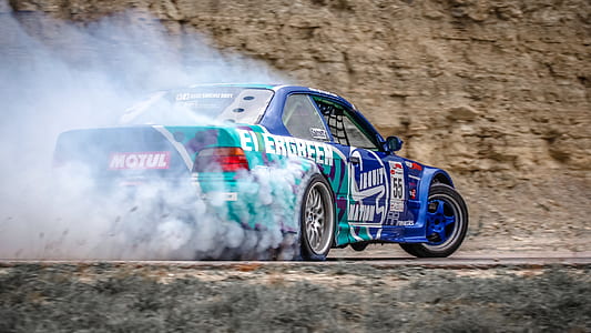 time lapse photography of drift car thumbnail