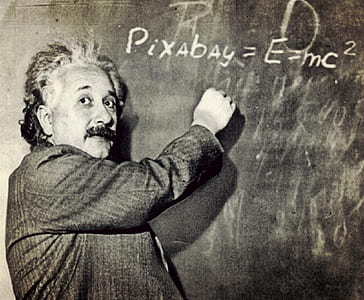 grayscale photography of Albert Einstein thumbnail