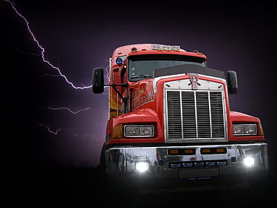 red freight truck thumbnail