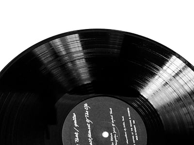 black vinyl record thumbnail