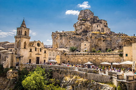 photo of cathedral on mountain cliff thumbnail