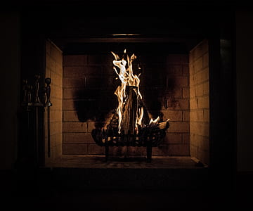 burning woods in fireplace thumbnail