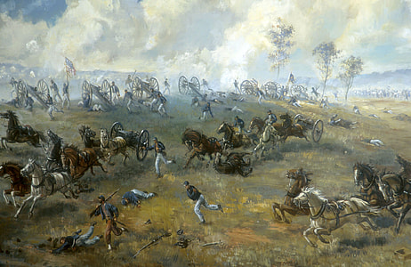 Capture of Rickett's Battery during 1st battle of bull run, American Civil War thumbnail