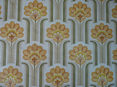 beige, green, and orange floral surface thumbnail