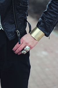 person in black leather jacket thumbnail