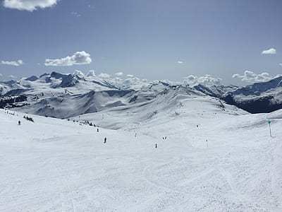 people playing snowboard during snow time thumbnail
