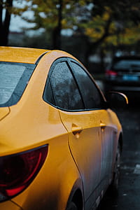 Closeup Photography of Yellow Car thumbnail
