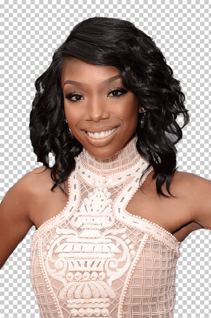 Brandy Norwood White Dress Woman In White Floral Halter Neck Gown