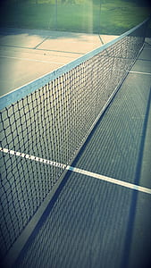 White Tennis Net on a Ground thumbnail