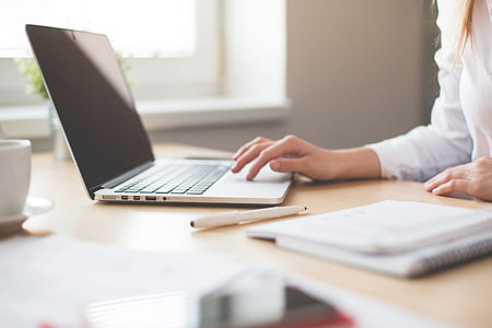 hands, woman, desk, laptop thumbnail