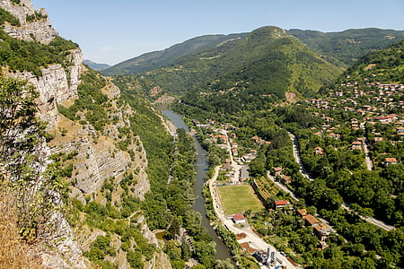 aerial photo of green covered mountain thumbnail