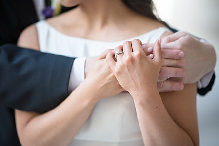 Man Hugging Woman From Behind thumbnail