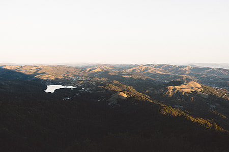 aerial view of mountain thumbnail