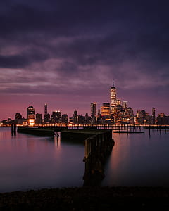 landscape photography of a city during night thumbnail