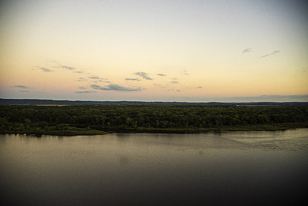 Looking Across the Wisconsin River at Ferry Bluff thumbnail