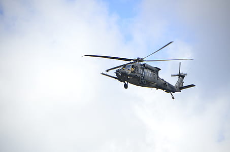 black helicopter on sky thumbnail