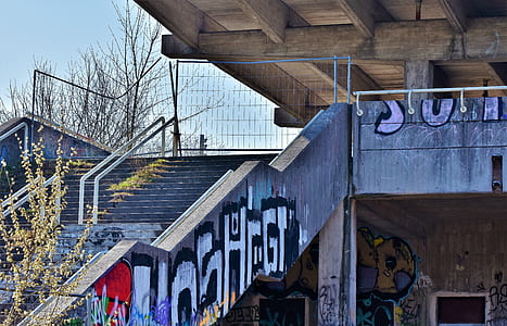 graffiti on concrete staircase thumbnail