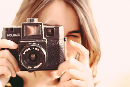 Girl with Holga camera thumbnail